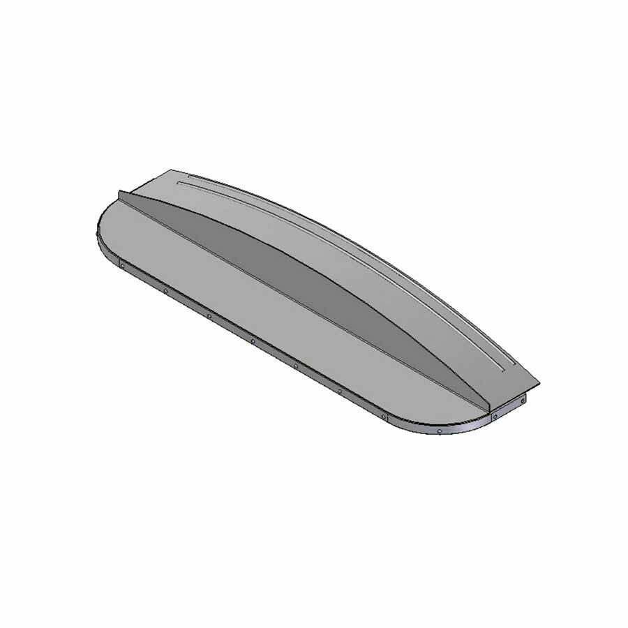 STANDARD ALUMINUM FRONT CAP 8" RISE FLAT ASSEMBLY 102"