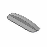 STANDARD ALUMINUM FRONT CAP 8" RISE FLAT ASSEMBLY 102"