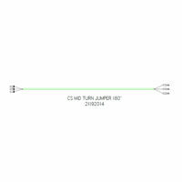 HARNESS, 3 WIRE JUMPER 180", CURB SIDE GREEN