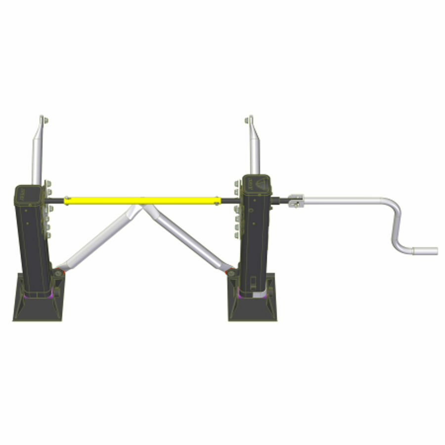 LANDING GEAR ASSEMBLY, 17 JOST LW, STANDARD FRAME MOUNT