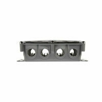 JUNCTION BOX, 12 PORT, 16 TERMINAL KIT SUPER 50 GREY/ CLEAR PLASTIC