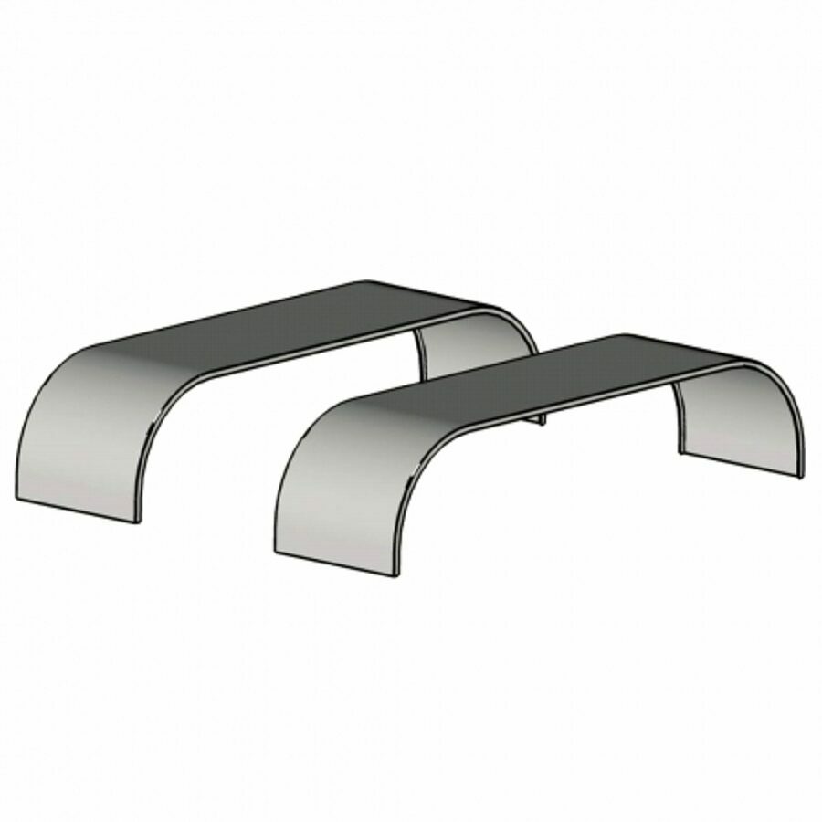 FULL FENDERS, PAIR DIAMOND PLATE, FOR SEMI/TRUCK