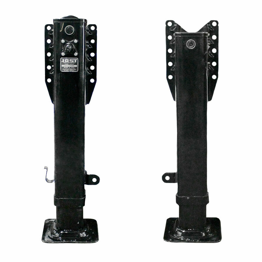 LANDING GEAR, JOST 19" TRAVEL, CUSHION FOOT W/ BLACK POWDER COAT