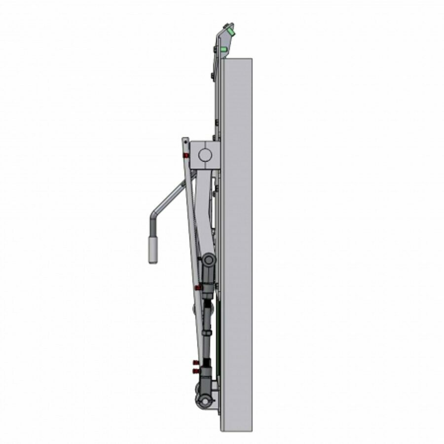 COAL DOOR ASSEMBLY 18", SHEET & POST WITH CAST HANDLE & FLOW CONTROL