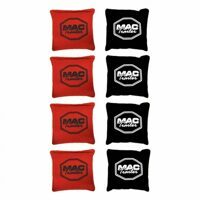 MAC CORNHOLE BOARD GAME SET, COMPLETE W/ TOSS BAGS