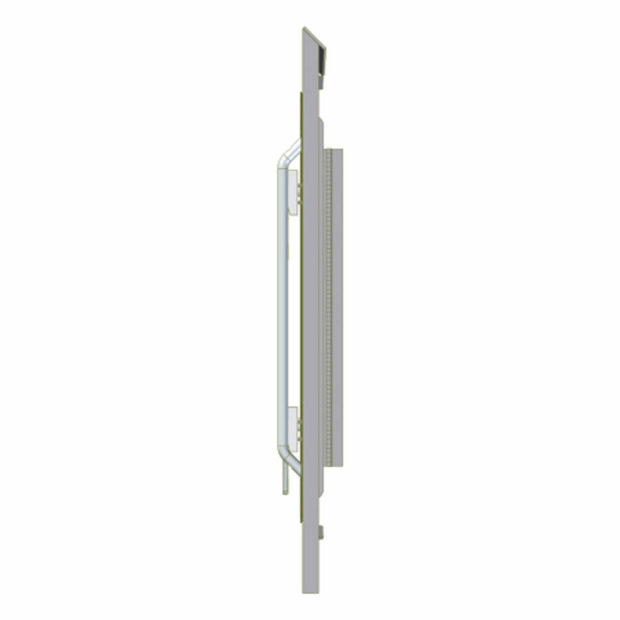 ALUMINUM BULKHEAD MANDOOR ASSEMBLY, DRIVER SIDE FOR TRAILSTAR DUMP TRAILERS, RECTANGLE STYLE