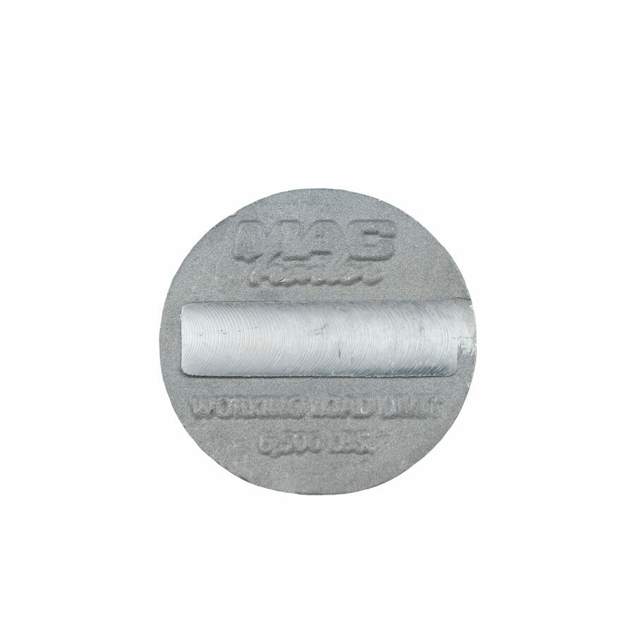 CASTING, CHAIN TIE-DOWN TOP CAP 356F BRITE FINISH LETTERS OUT