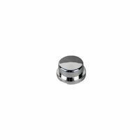 CHROME PLASTIC 3/4" BUMPER BUTTON LUG NUT COVER