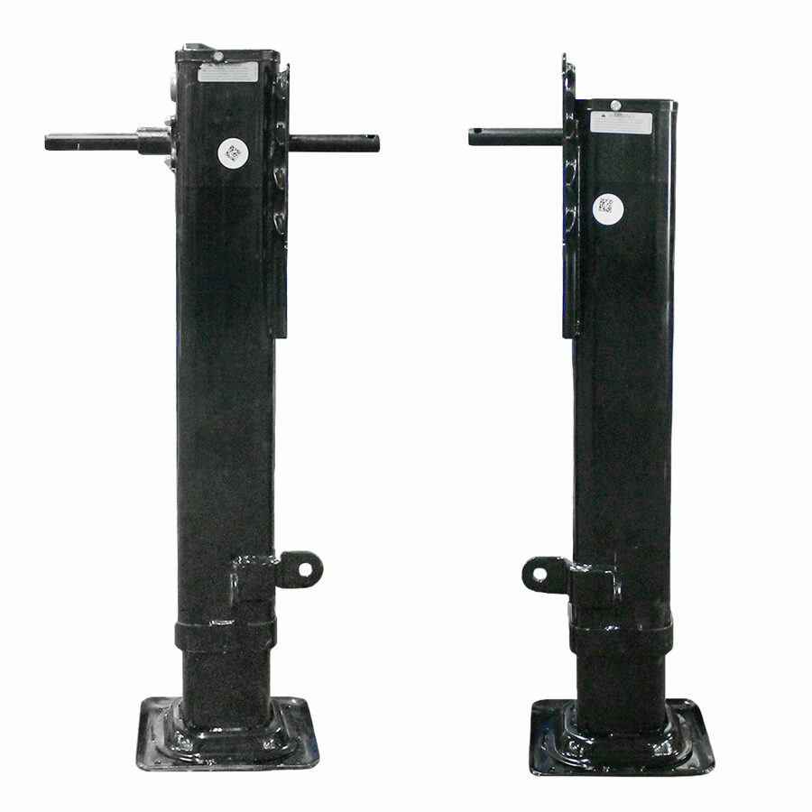 LANDING GEAR, JOST 19" TRAVEL, CUSHION FOOT W/ BLACK POWDER COAT