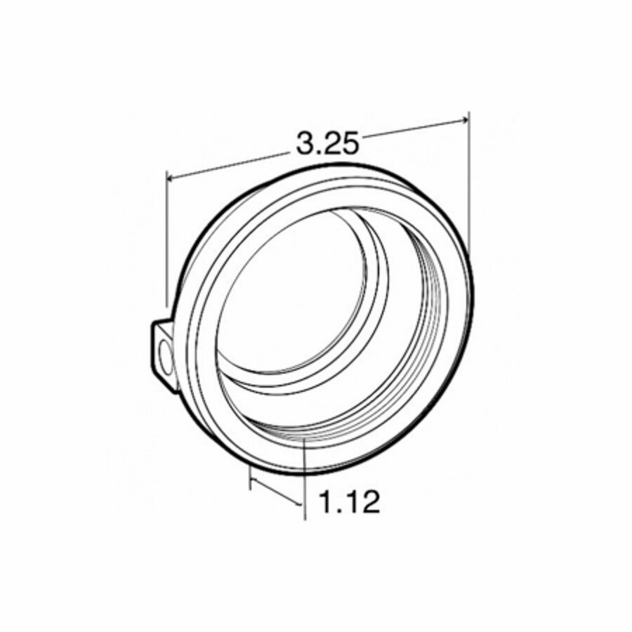 GROMMET MODEL 10 2-1/2" OPEN BACK, WIDE GROOVE