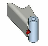 HINGE ASSEMBLY, STEEL, SIDE SWING