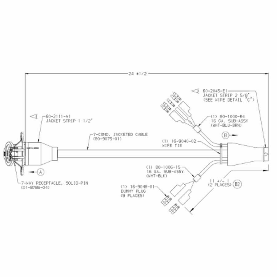 MAIN HARNESS, 7-COND. 24"